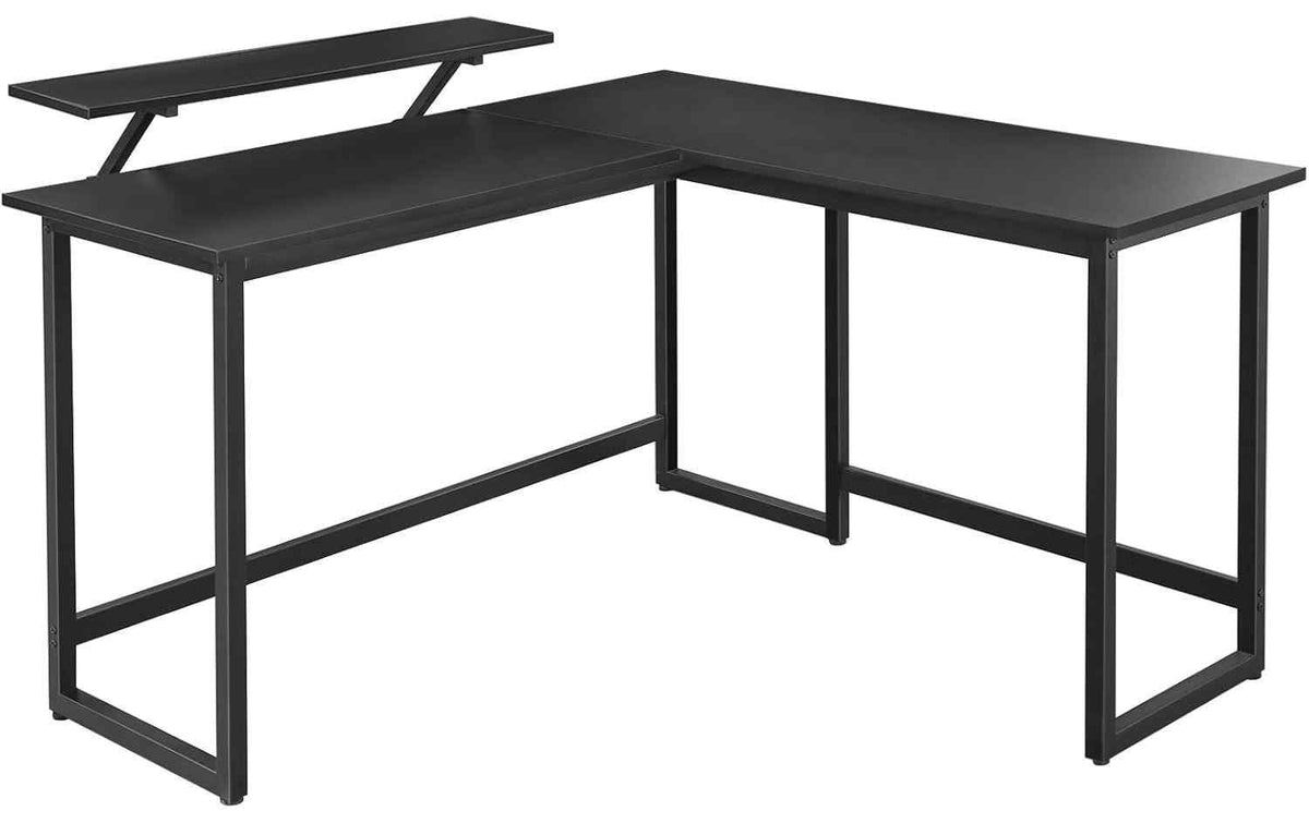 VASAGLE Tisch in L-Form Schwarz 120 x 119 cm