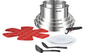 Tefal Pfannenset Kochgeschirr-Set Ingenio Emotion 13-teilig Ed Edelstahl