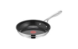 Tefal Bratpfanne Jamie Oliver Smart Cook, 24 cm, mit schwarzer Antihaftbeschichtung und Edelstahlgriff