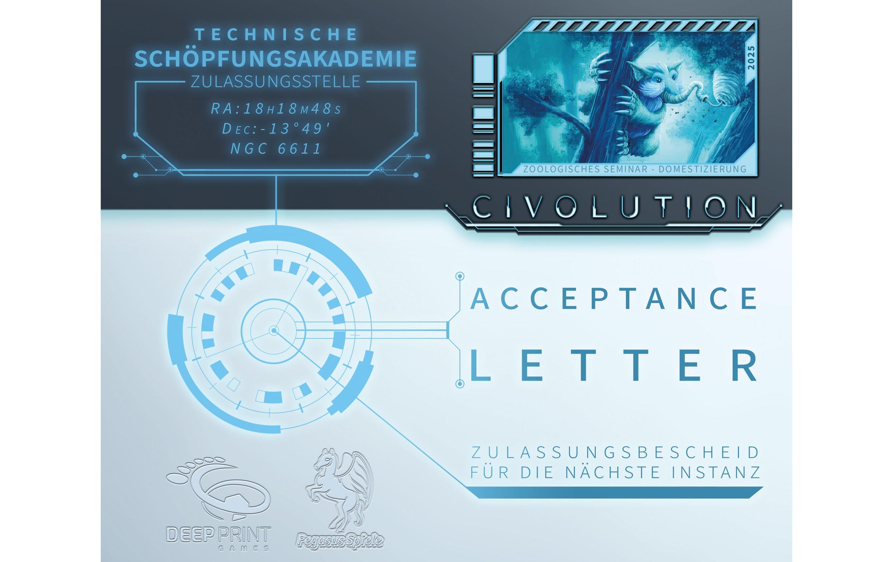 Pegasus Spiele Expertenspiel Erweiterung Civolution Acceptance Letter -DE-