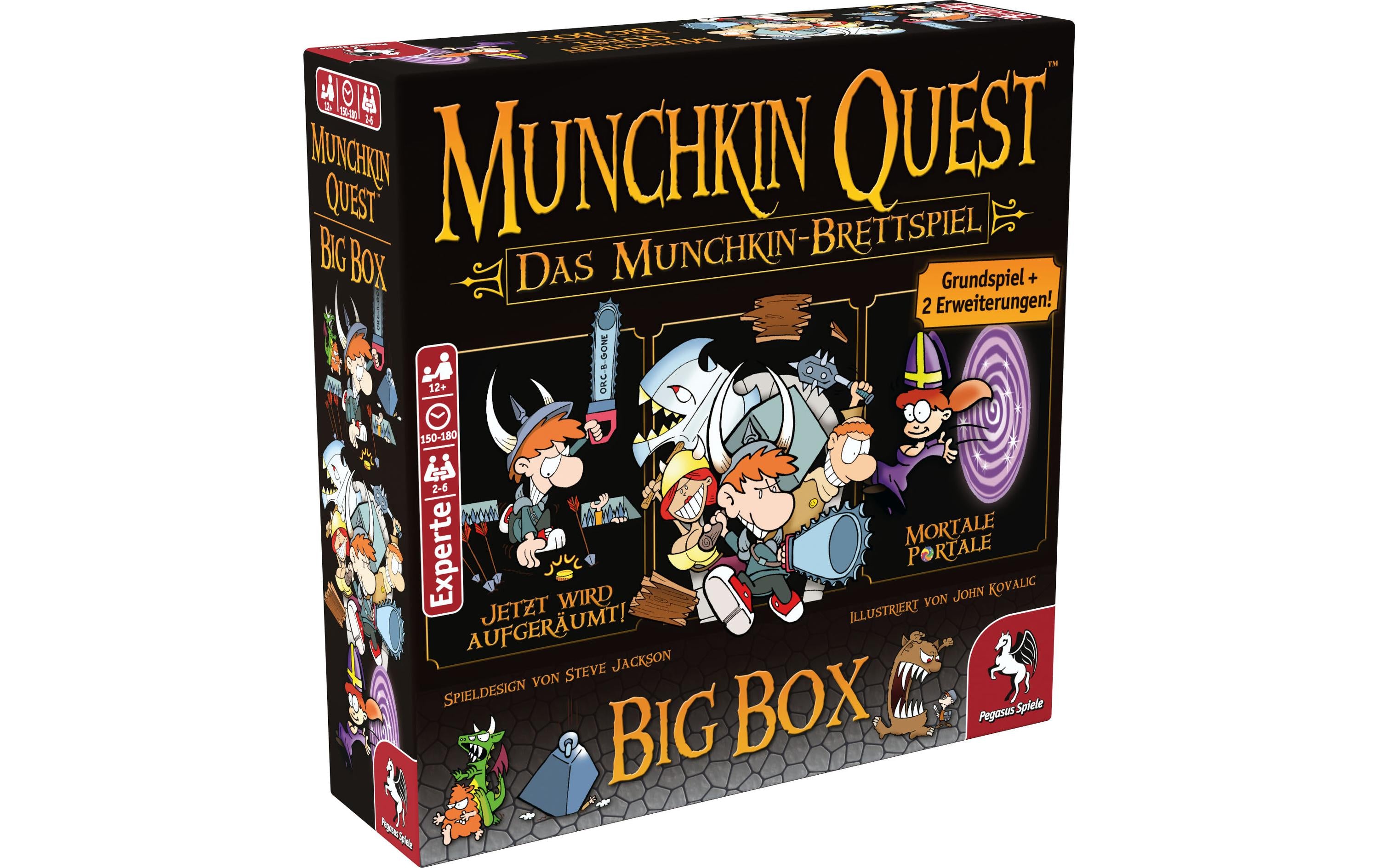 Pegasus Spiele Expertenspiel Munchkin Quest Big Box -DE-