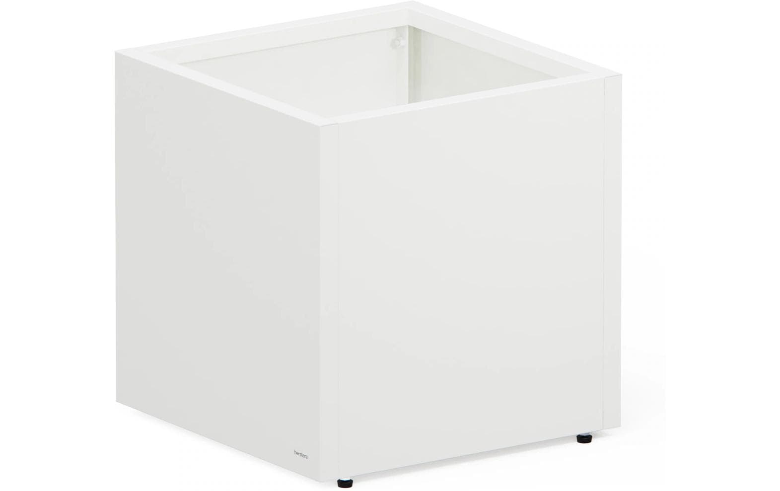 Herstera Metall-Pflanzgefäß Cube Moon White 50 cm - Wetterfest und stilvoll Garten & Outdoor > Pflanzen > Pflanzengefäße Herstera