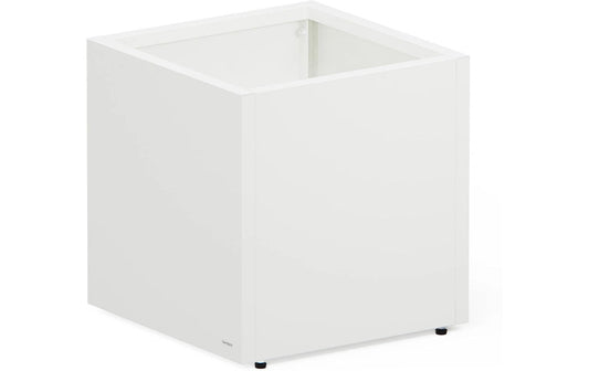Herstera Metall-Pflanzgefäß Cube Moon White 50 cm - Wetterfest und stilvoll Garten & Outdoor > Pflanzen > Pflanzengefäße Herstera