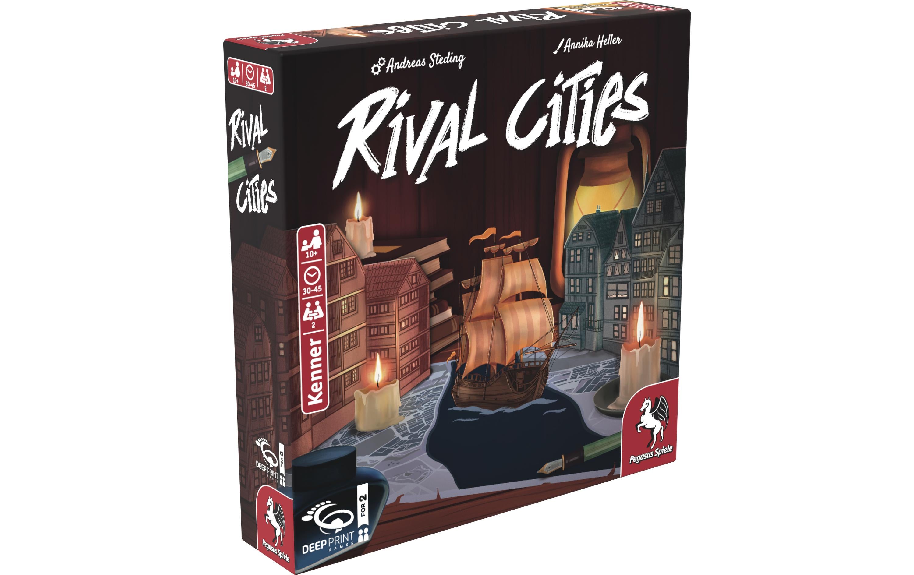 Pegasus Spiele Kennerspiel Rival Cities für 2 Personen -DE-