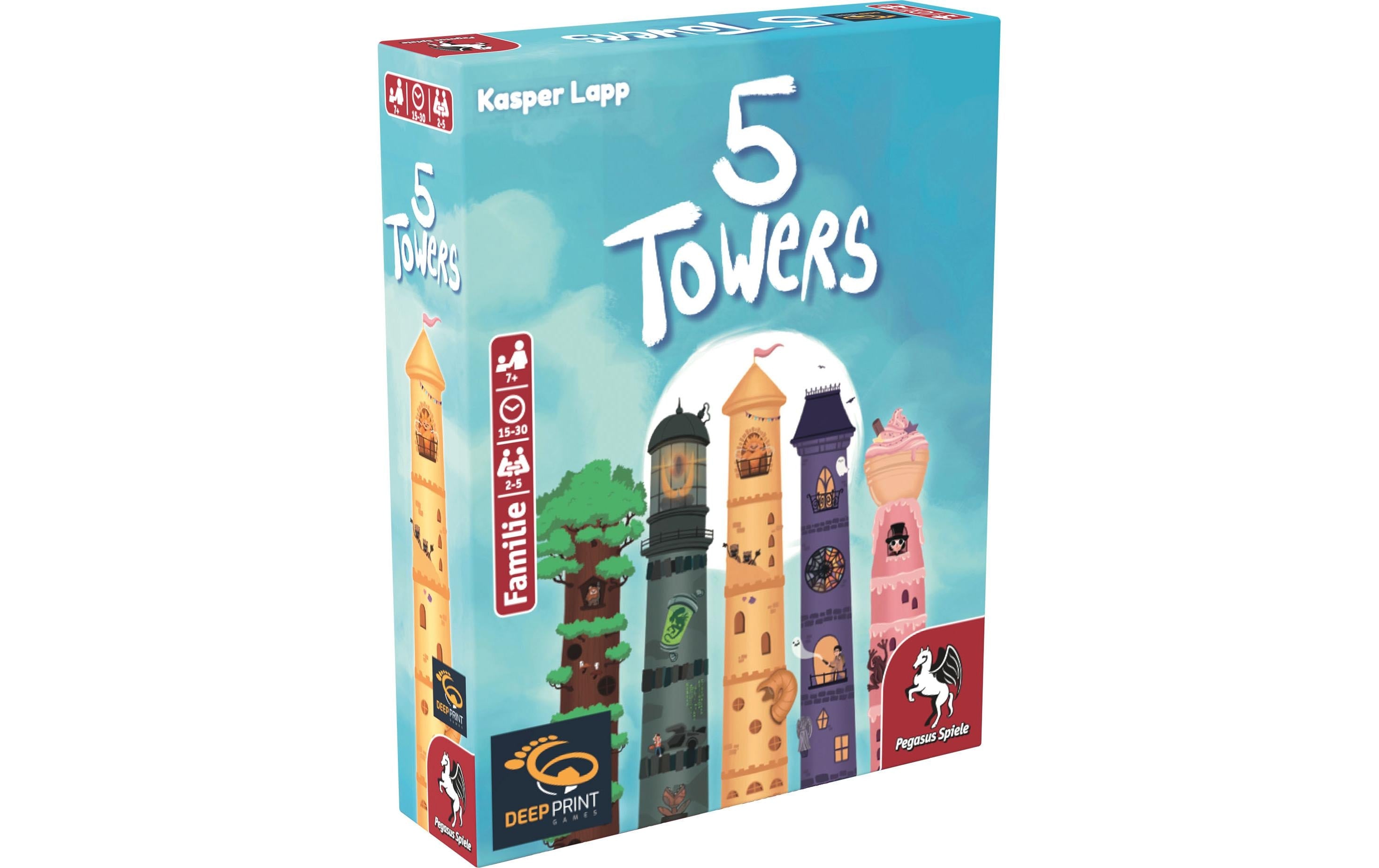 Pegasus Spiele Kartenspiel 5 Towers -DE-