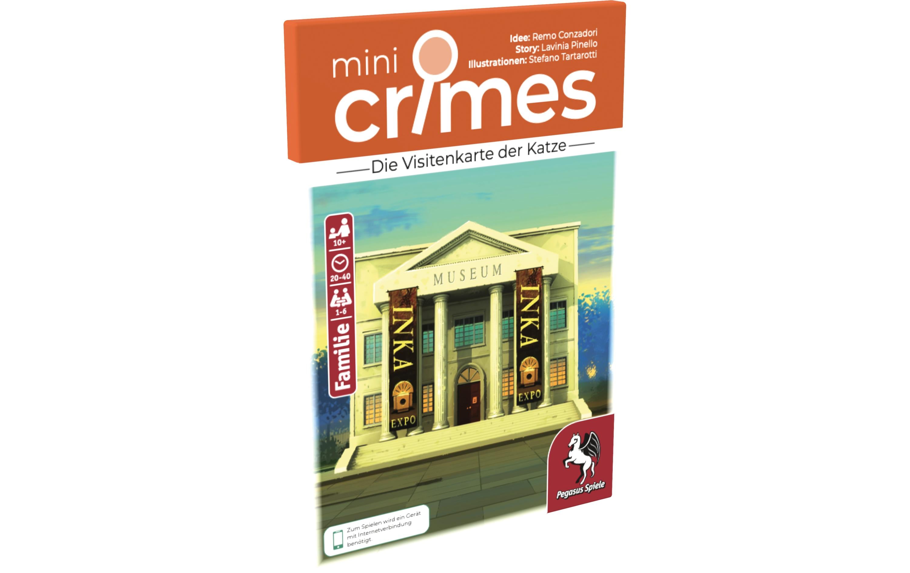 Pegasus Spiele Kartenspiel MiniCrimes – Die Visitenkarte der Katze -DE-