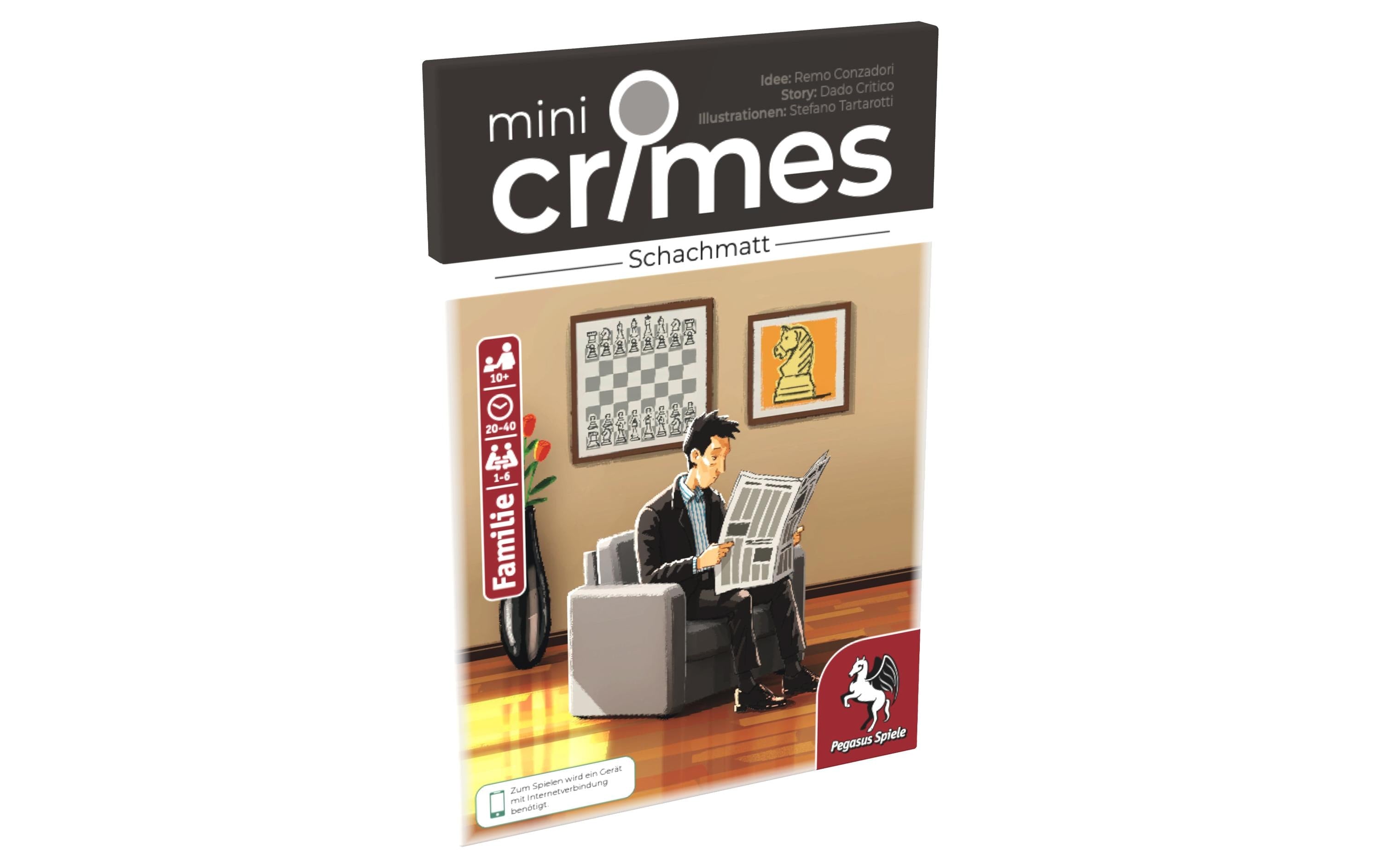 Pegasus Spiele Kartenspiel MiniCrimes – Schachmatt -DE-