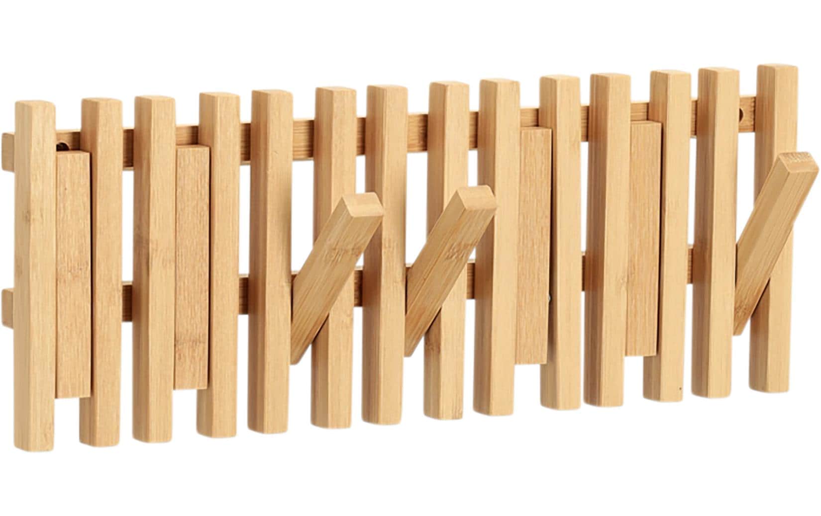 Zeller Present Wandgarderobe Bambus