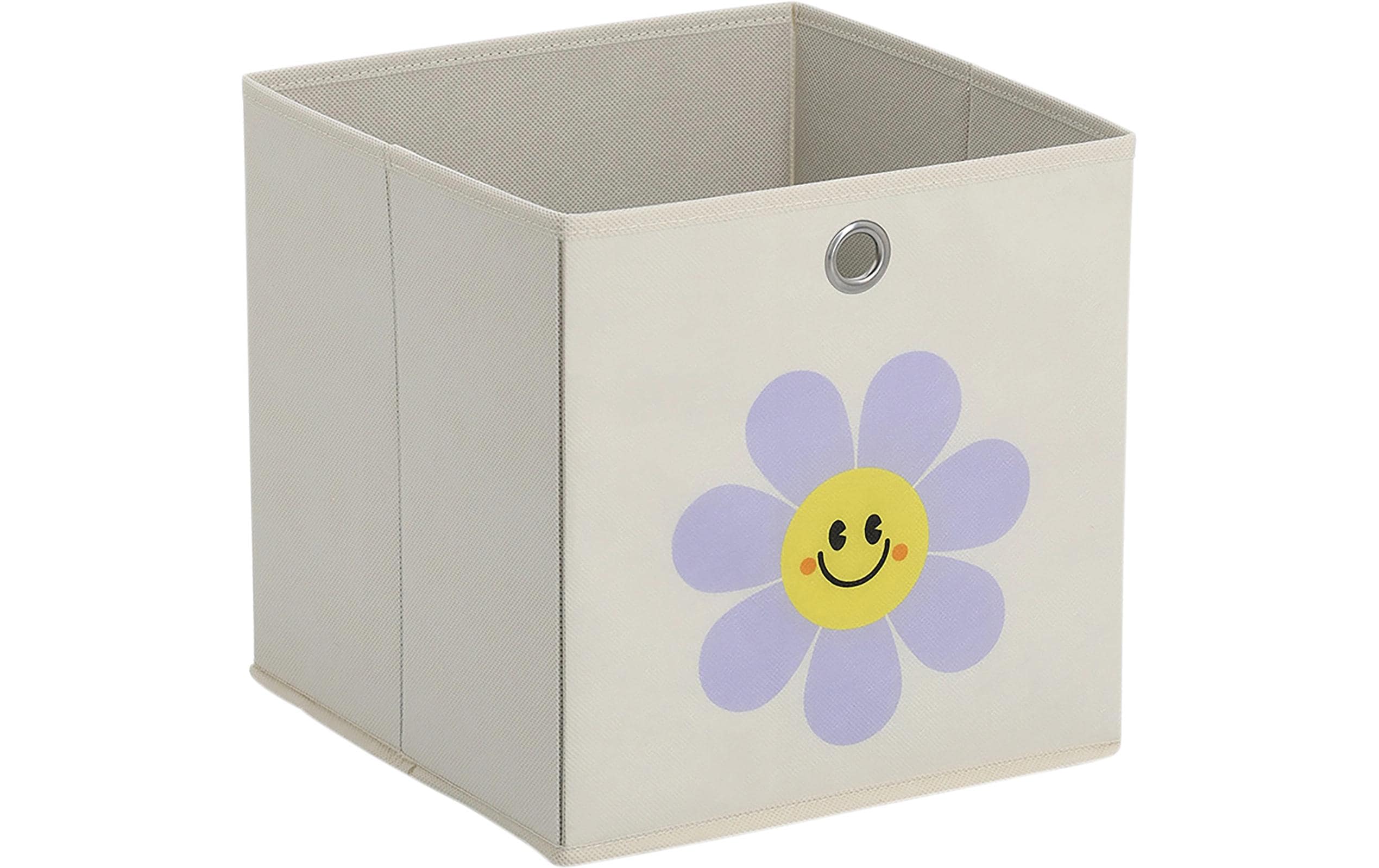 Zeller Present Aufbewahrungskorb Happy Flower 28 x 28 cm