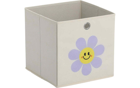 Zeller Present Aufbewahrungskorb Happy Flower 28 x 28 cm