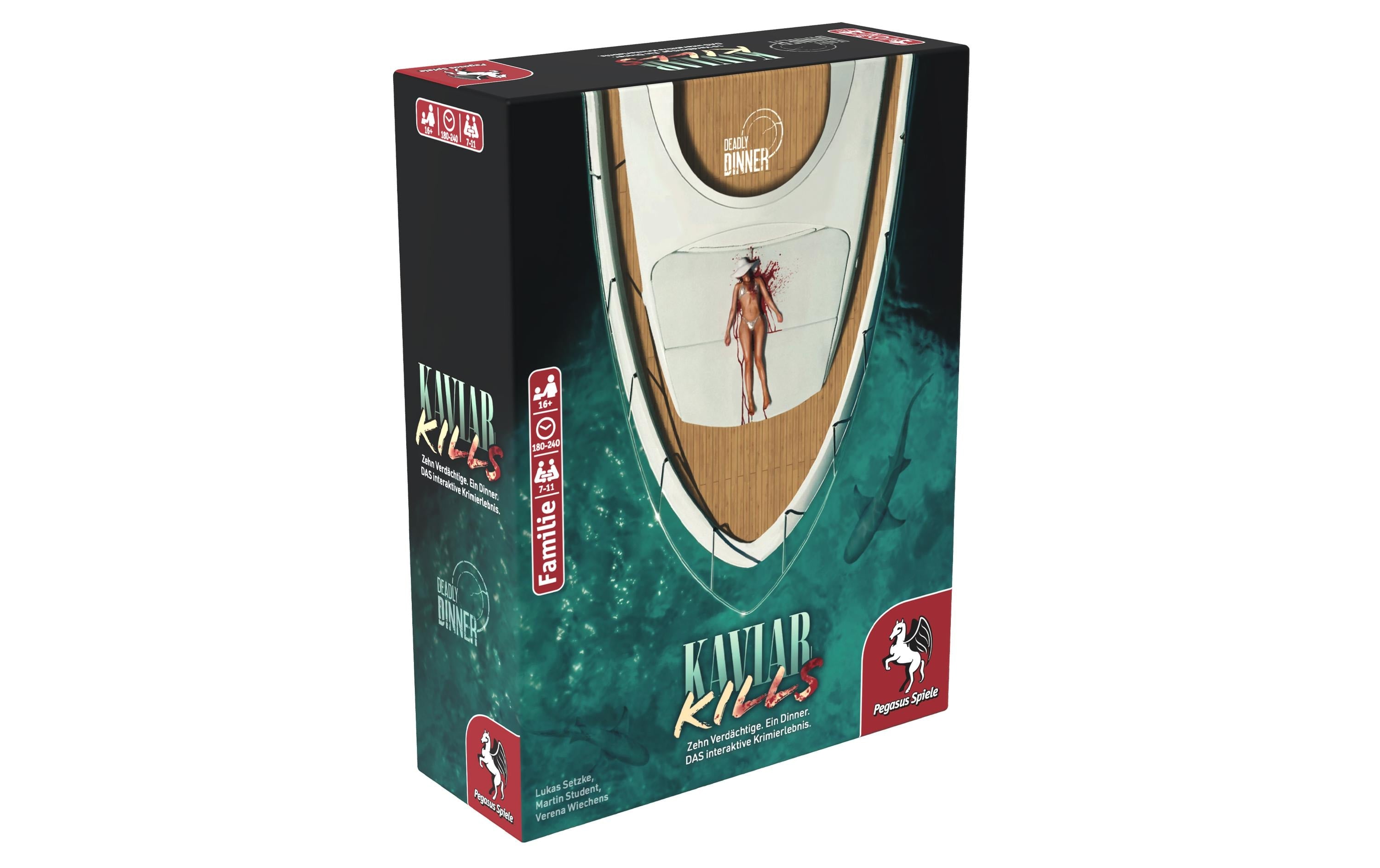 Pegasus Spiele Familienspiel Deadly Dinner – Kaviar Kills -DE-
