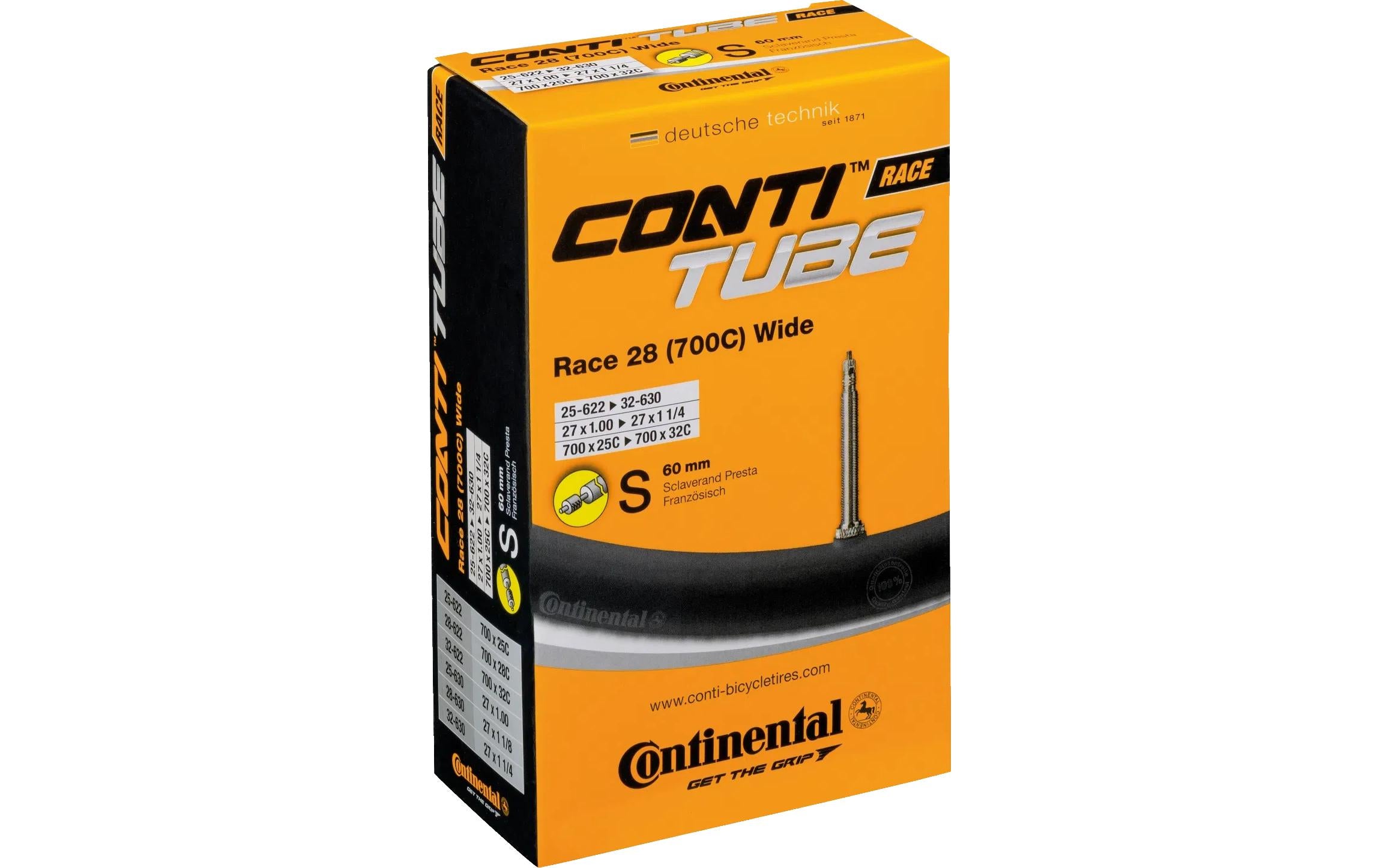 Continental Fahrradschlauch Race Sclaverand/Presta 28