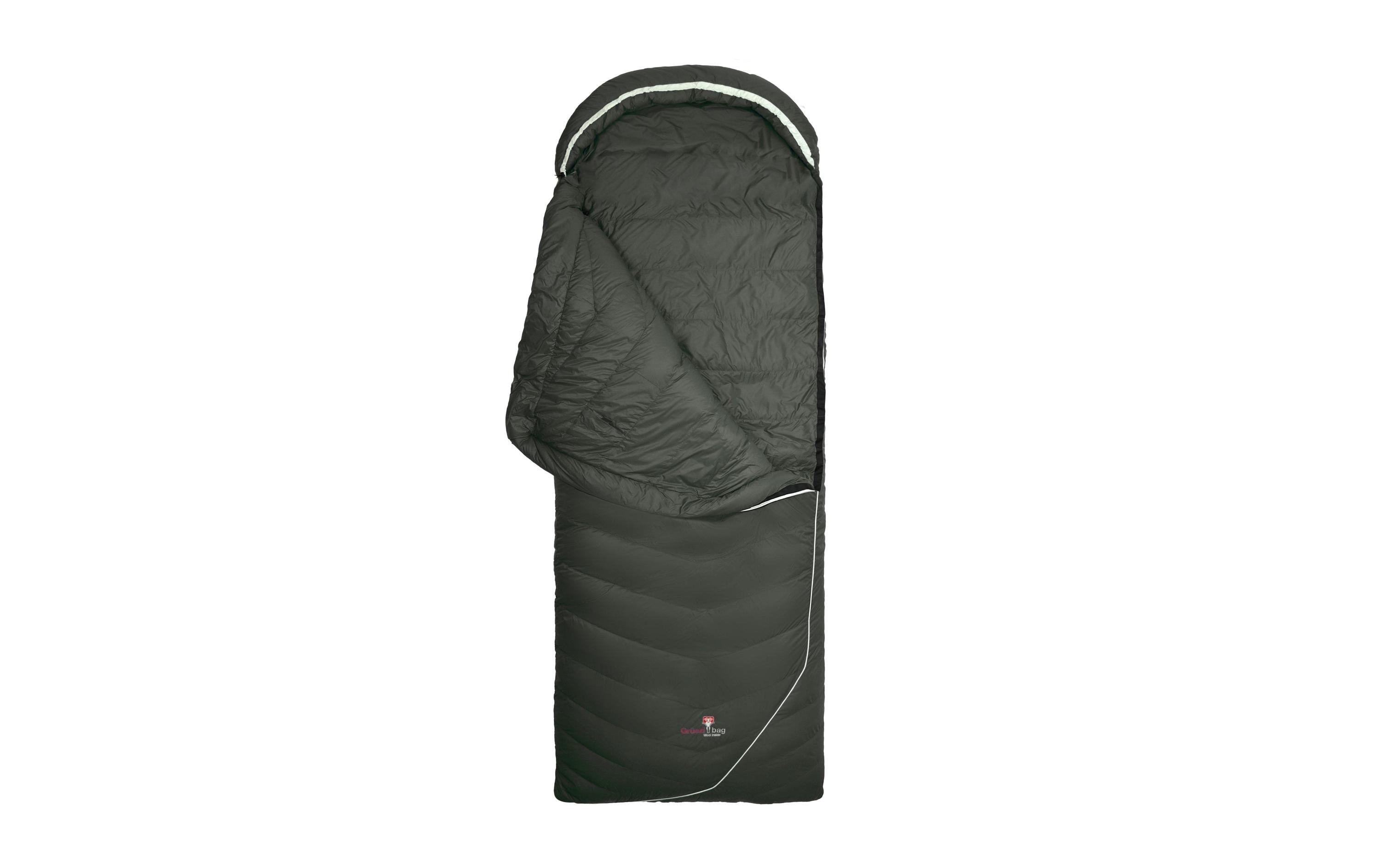 Grüezi Bag Schlafsack DownWool Summer Comfort 2.0 2 °C R 190cm, Schwarz