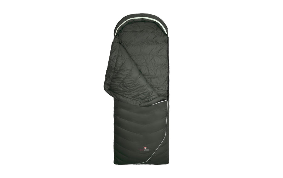 Grüezi Bag Schlafsack DownWool Summer Comfort 2.0 2 °C R 190cm, Schwarz
