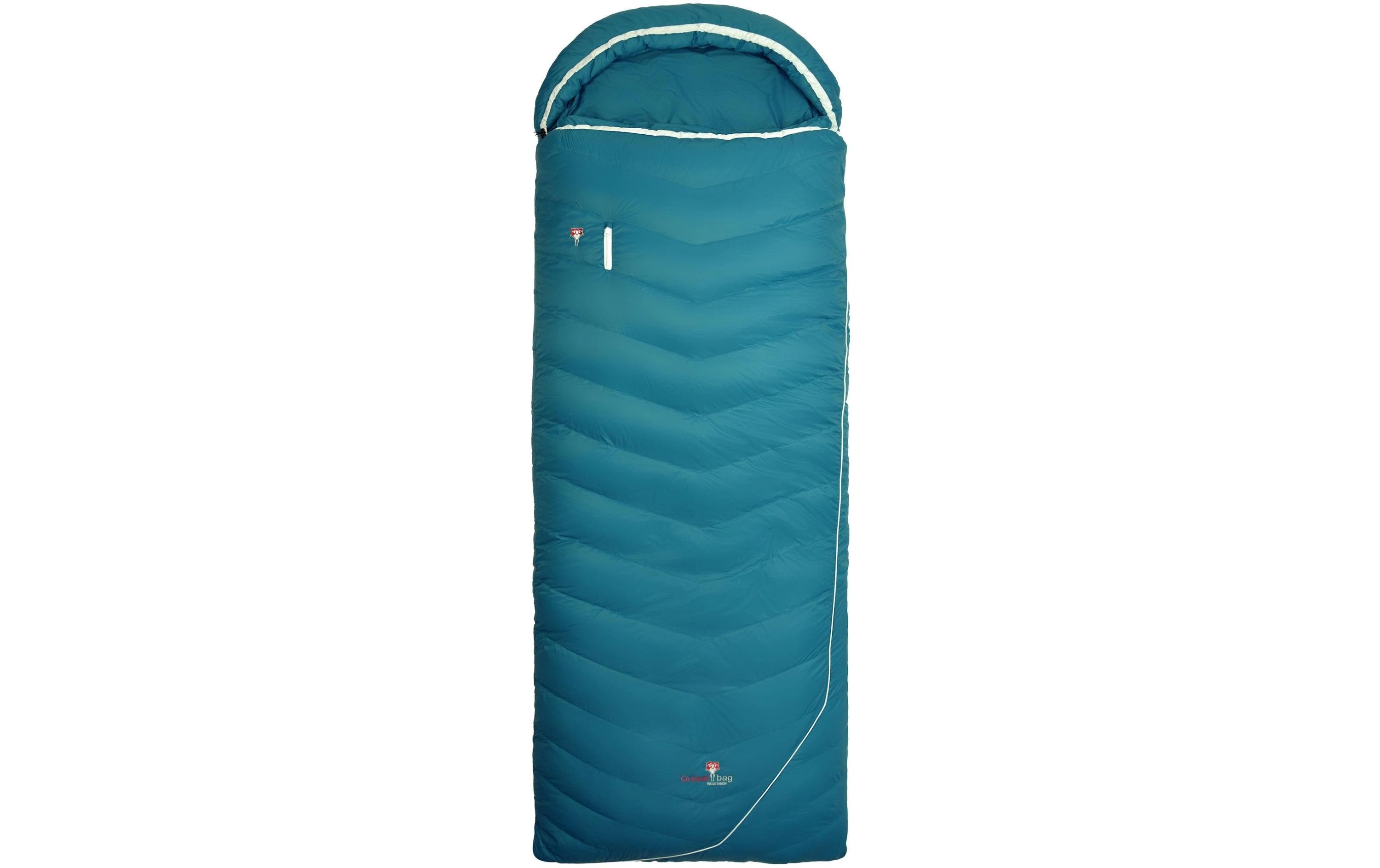Grüezi Bag Schlafsack DownWool Subzero Comfort 2.0 -1 °C R 185cm,Türkis