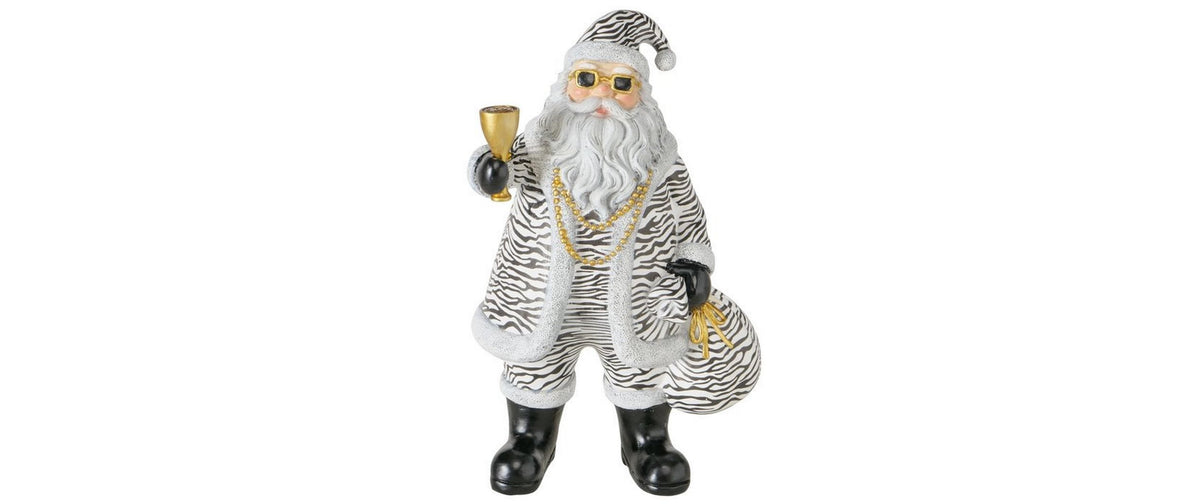 Weihnachtsfigur Weihnachtsmann Animal 19x14x30 Boltze