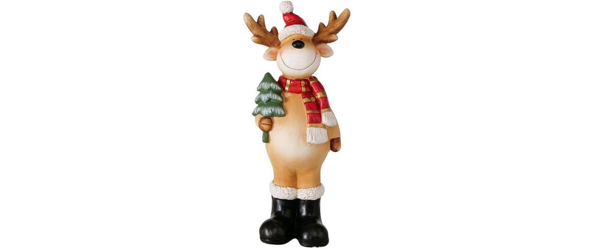 Weihnachtsfiguren Elch Thaddo 21x14x51 cm Boltze