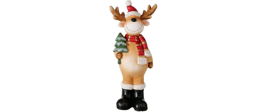 Weihnachtsfiguren Elch Thaddo 21x14x51 cm Boltze