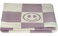 Kindsgut Kuscheldecke Smiley Flieder