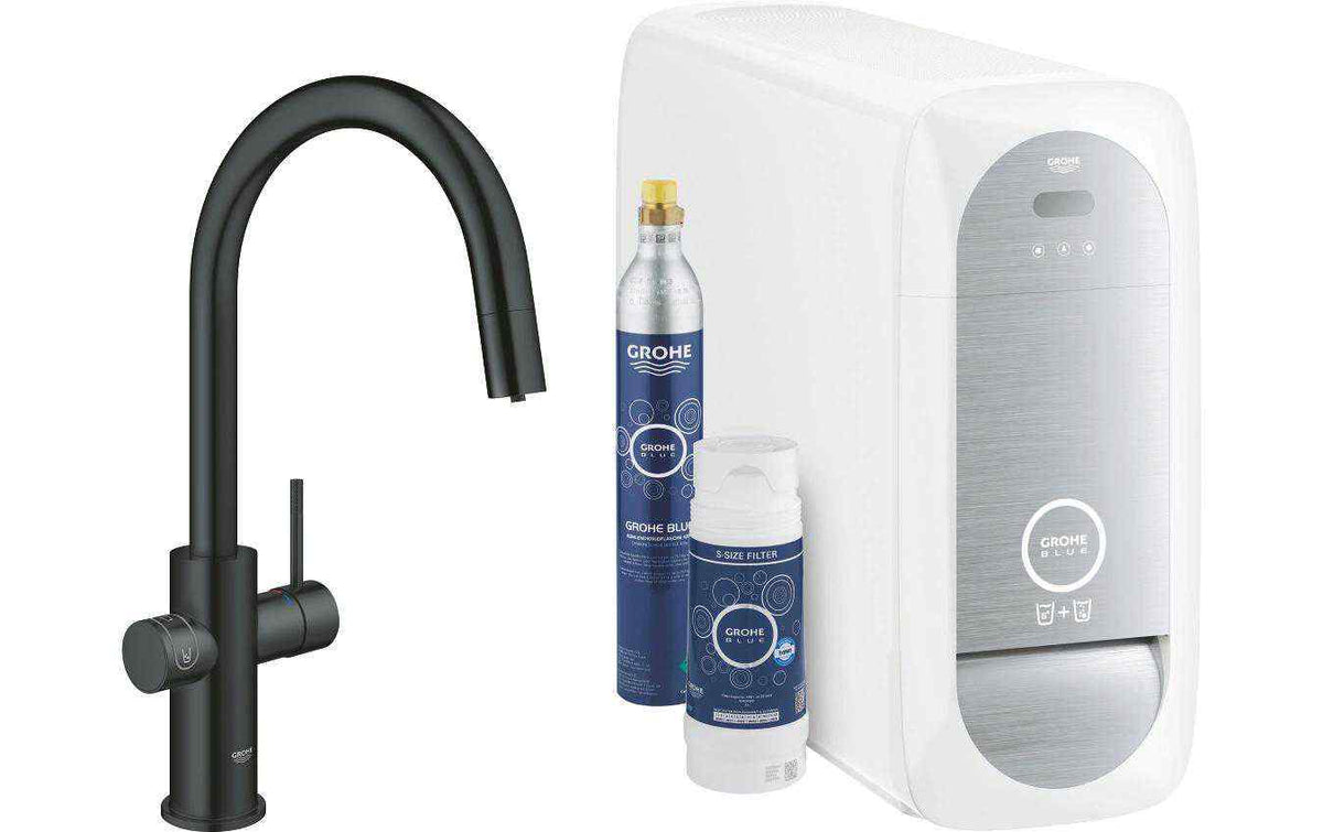 GROHE Küchenarmatur Blue Home C-Auslauf herausziehbar