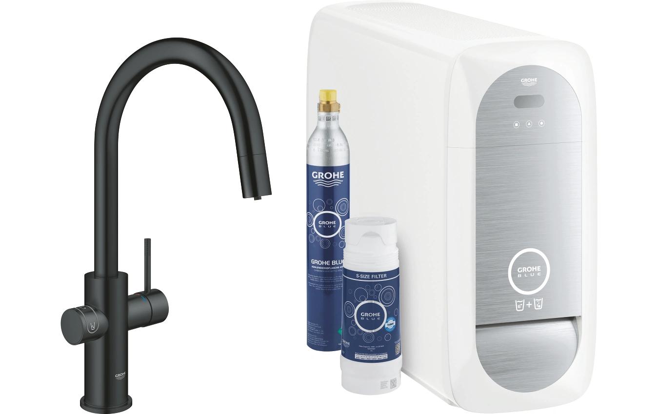 GROHE Küchenarmatur Blue Home C-Auslauf herausziehbar