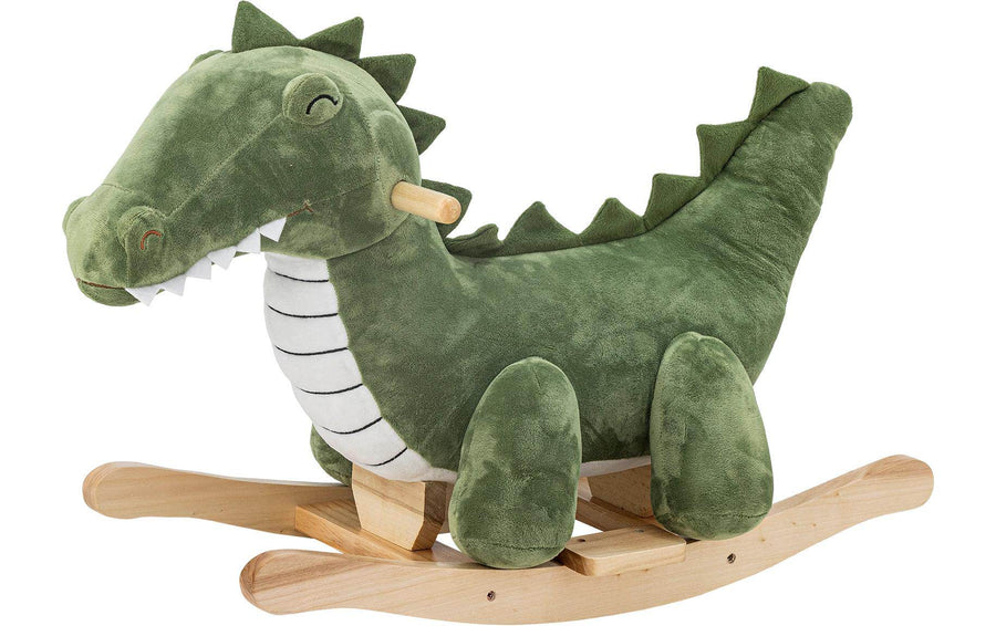 Bloomingville Schaukeltier Arnie Crocodile, Grün, Polyester