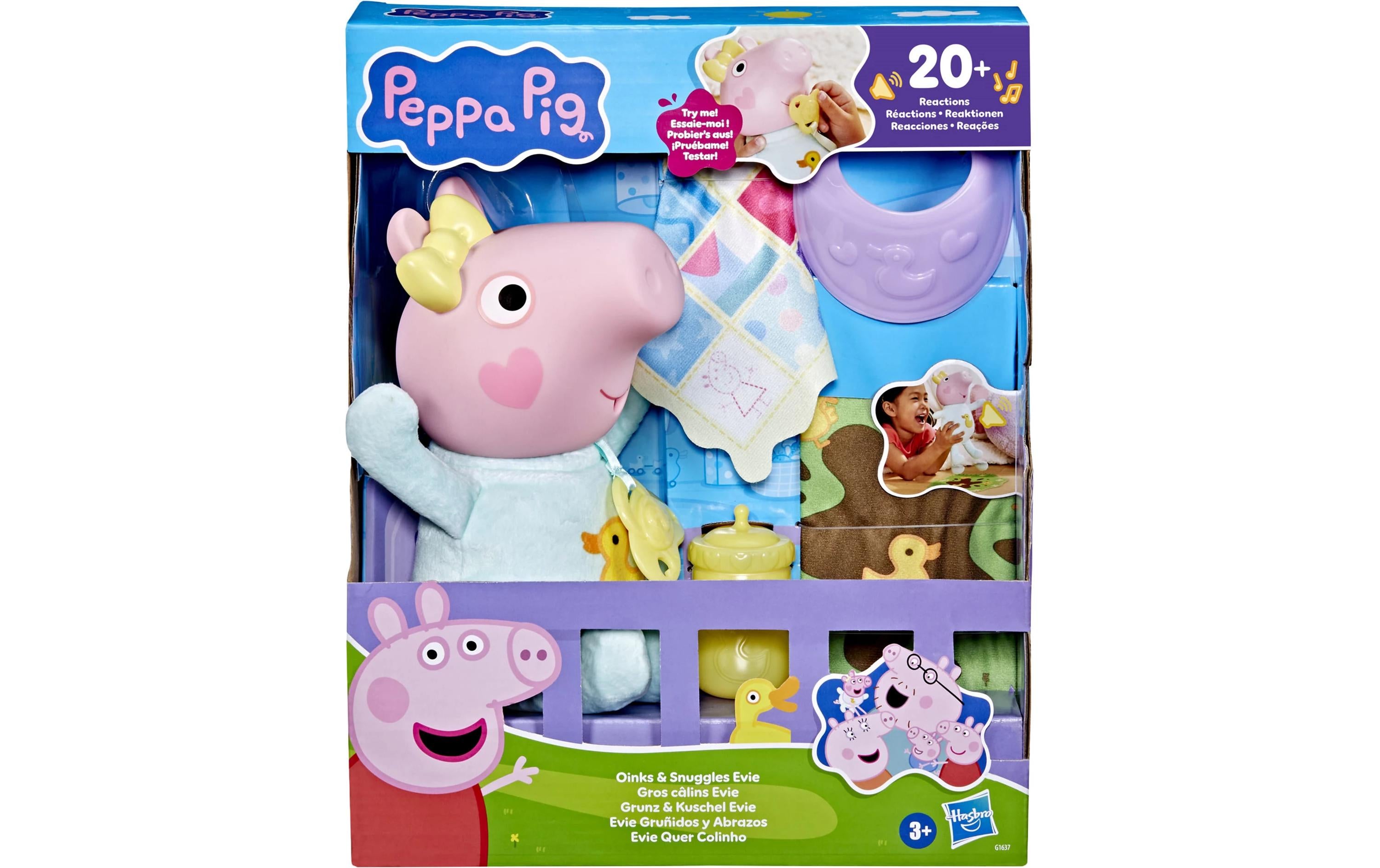 Hasbro Spielzeugfigur Peppa Pig Grunz und Kuschel Evie