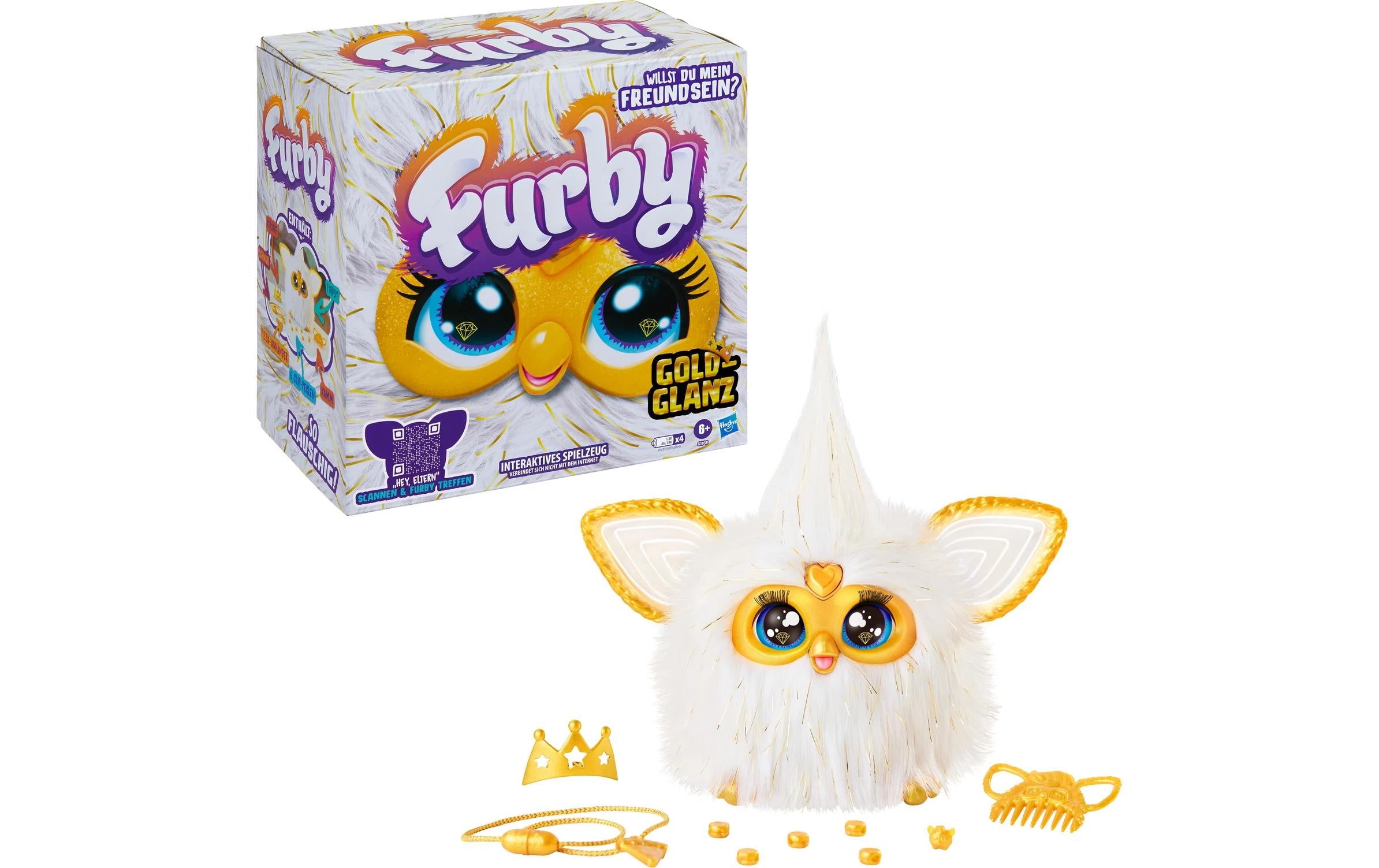 Furby Plüsch Interaktives Spielzeug Furby Gold Glam Gold