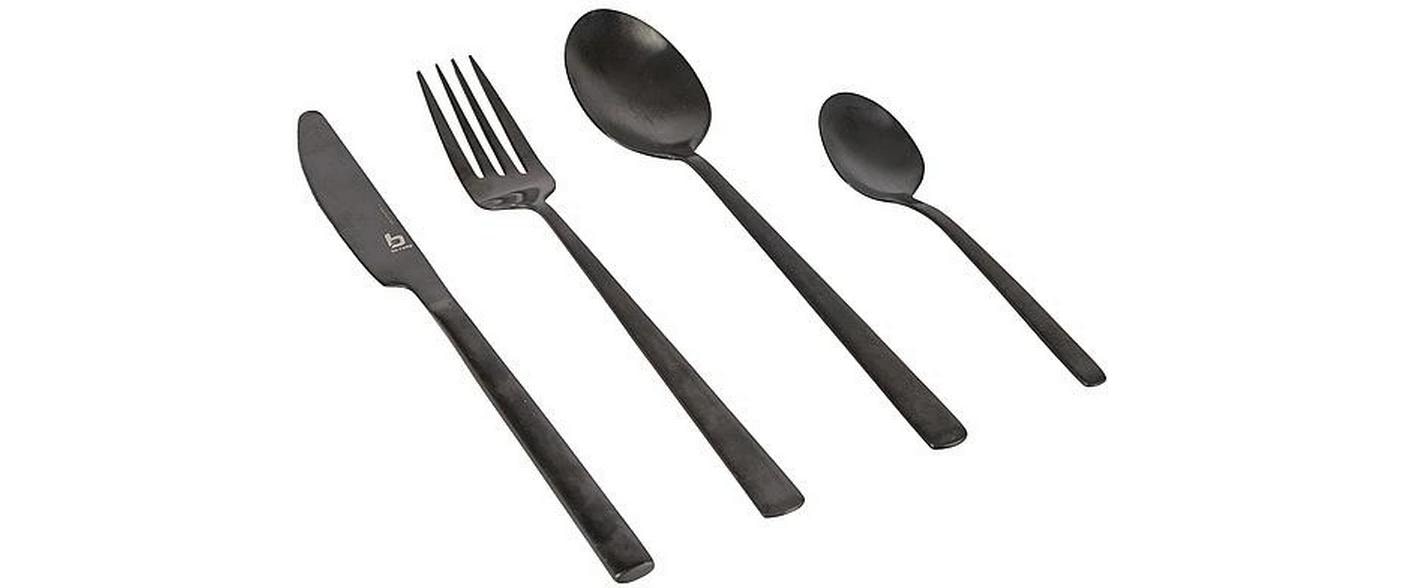 Bo-Camp Outdoor-Besteck-Set Fairbanks 16-tlg Schwarz
