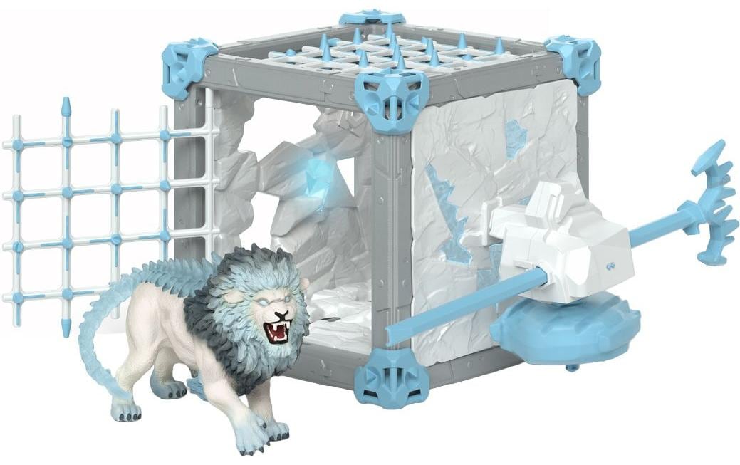 Schleich Spielfigurenset BattleCave Eislöwe