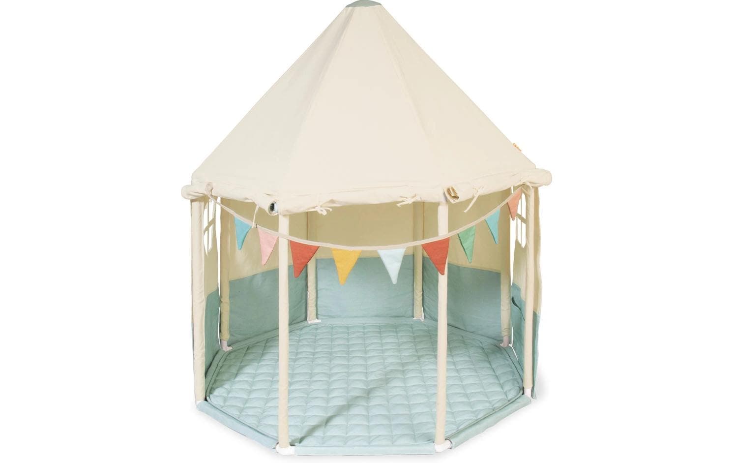Pinolino Spielzelt Yuma aus Baumwolle, Blau und Weiß, für drinnen und draußen Pavillons Pinolino Kinderträume GmbH