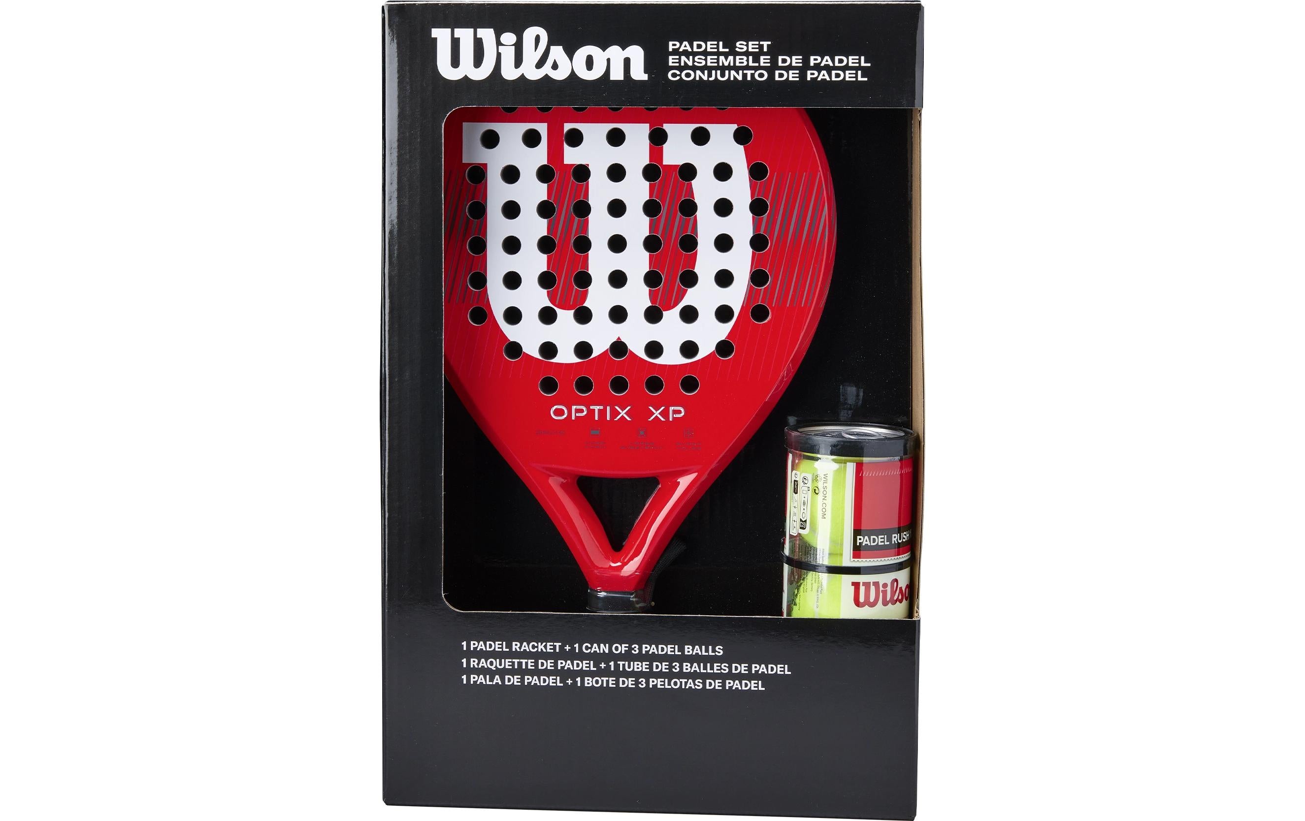 Wilson Optix XP Padel Kit-Box Rot