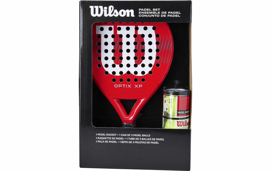 Wilson Optix XP Padel Kit-Box Rot