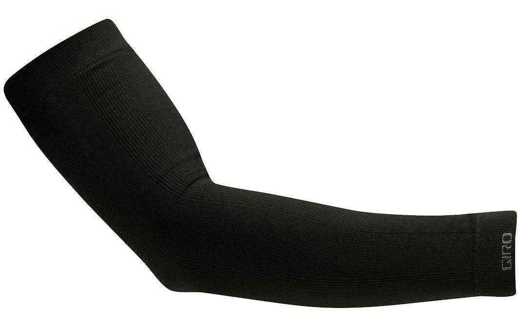 Giro Chrono Armling in Schwarz, lang und elastisch mit dezentem Markenlogo am Bündchen