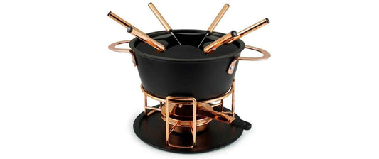 Swissmar Fleischfondue-Set Realp 11 Teile, Schwarz/Kupfer