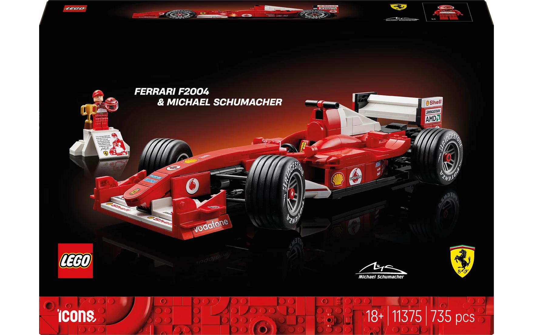LEGO® Icons Ferrari F2004 und Michael Schumacher 11375