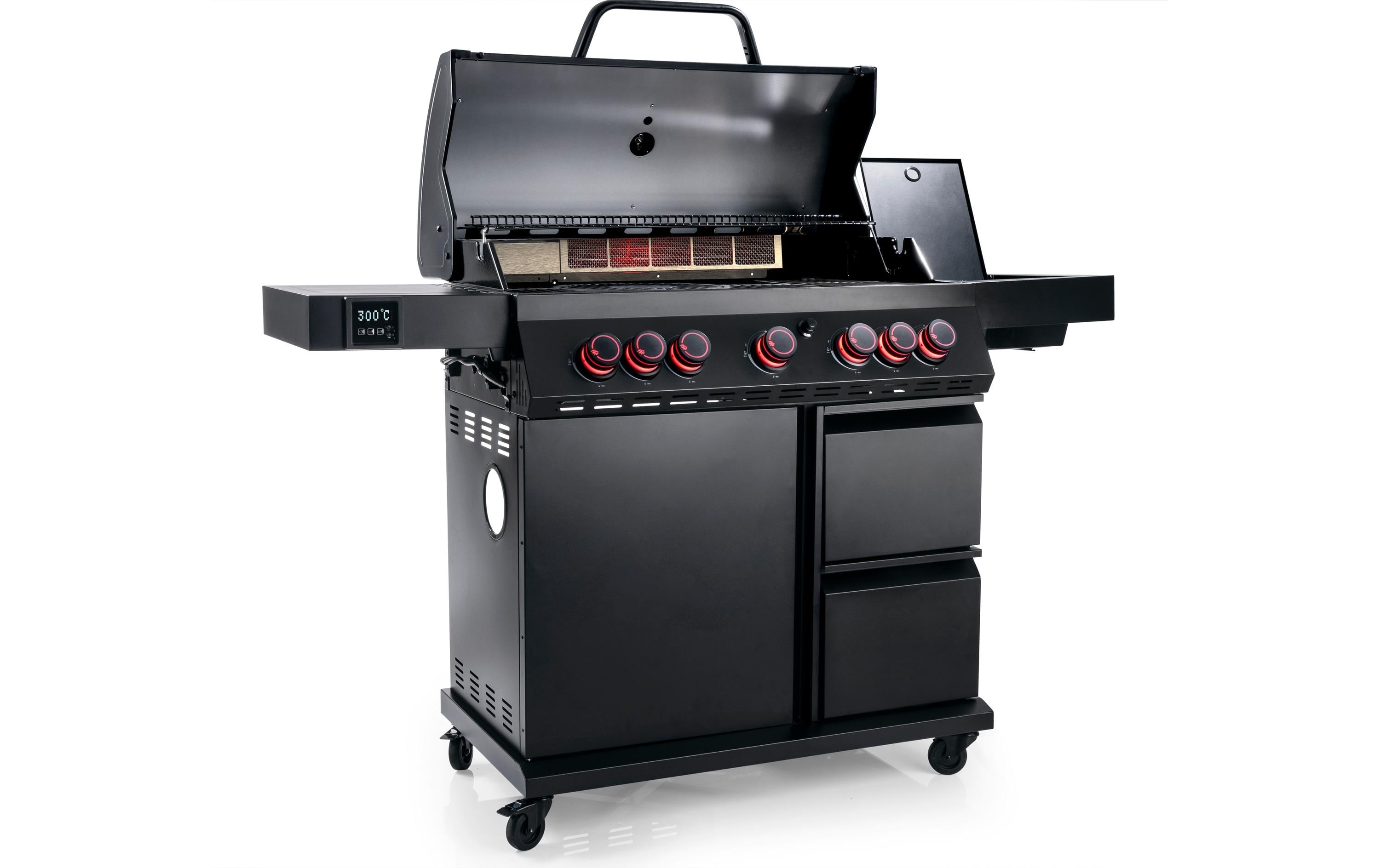 LANDMANN Gasgrill Cool Black 5.2 Schwarz 5 Brenner mit Thermometer Grills & Feuerstellen Landmann