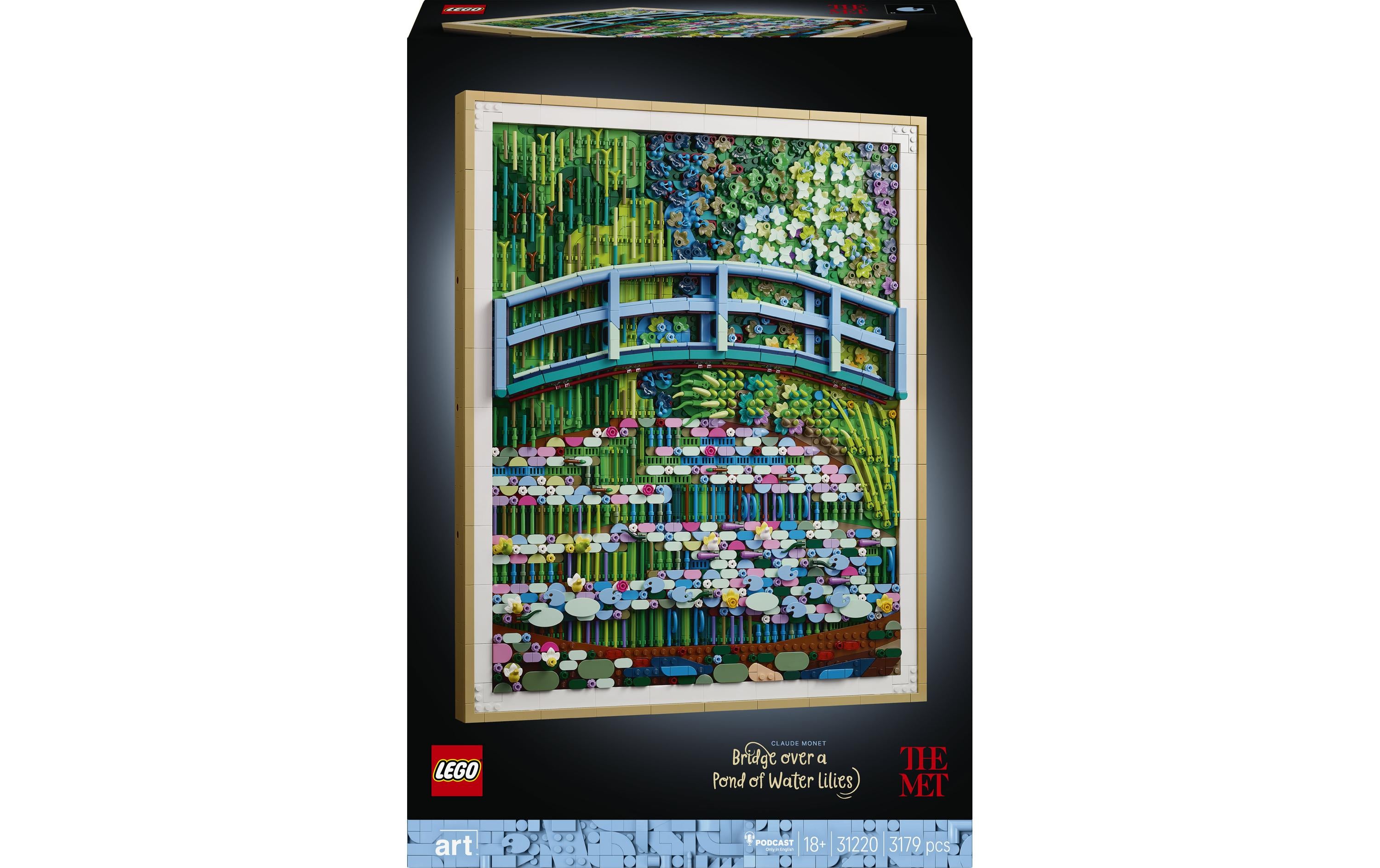 LEGO® Art Claude Monet – Brücke über einen Seerosenteich 31220