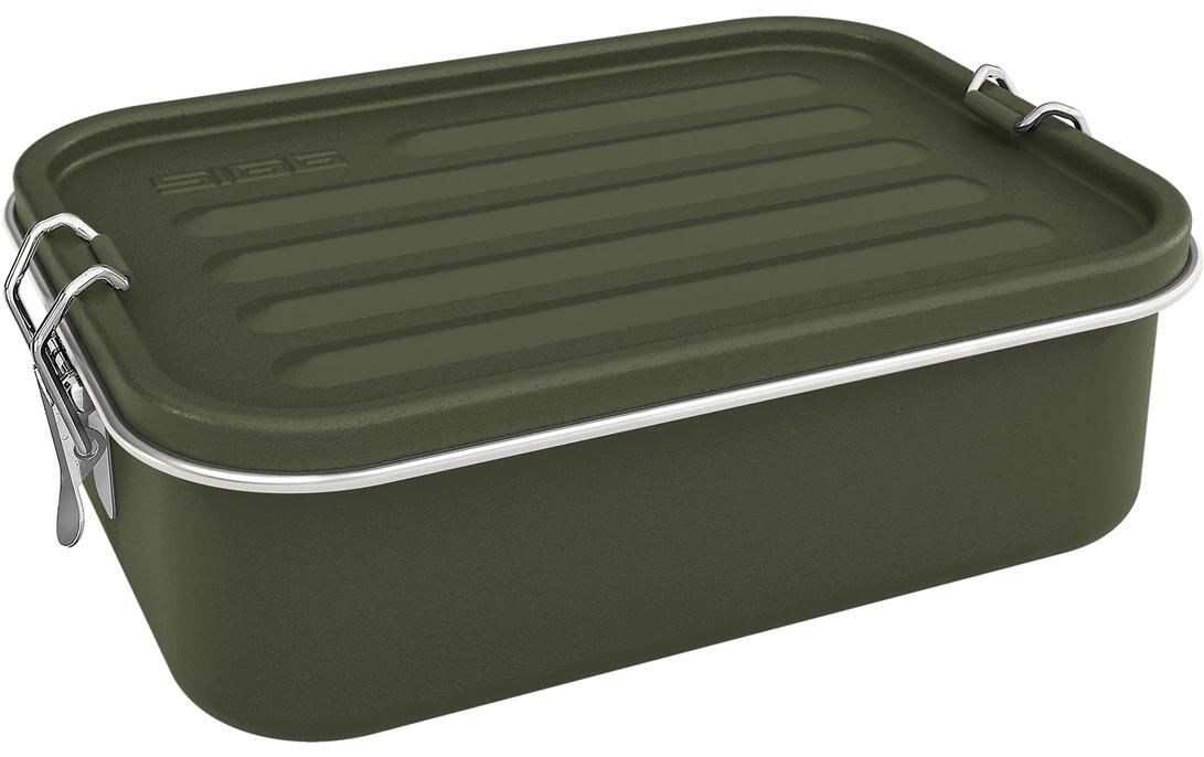 SIGG Lunchbox Gemstone, 1.1L Roasted Grenn,Edelstahl,6.8x20x14.5 cm