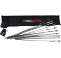 Schampura Schaschlik Spiesse Edelstahl 50 cm Silber 10er-Set Grills & Feuerstellen GRILLPETER
