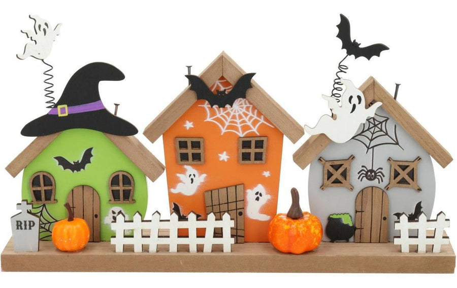 G. Wurm Aufsteller Halloween Häuser 30 x 15 x 6 cm