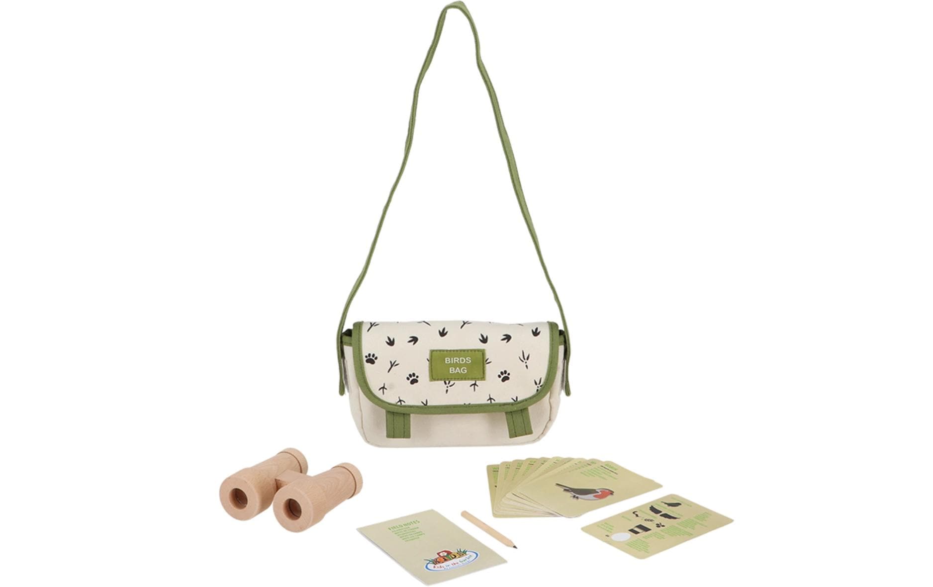 Esschert Design Entdecker-Tasche Vögel Stoff