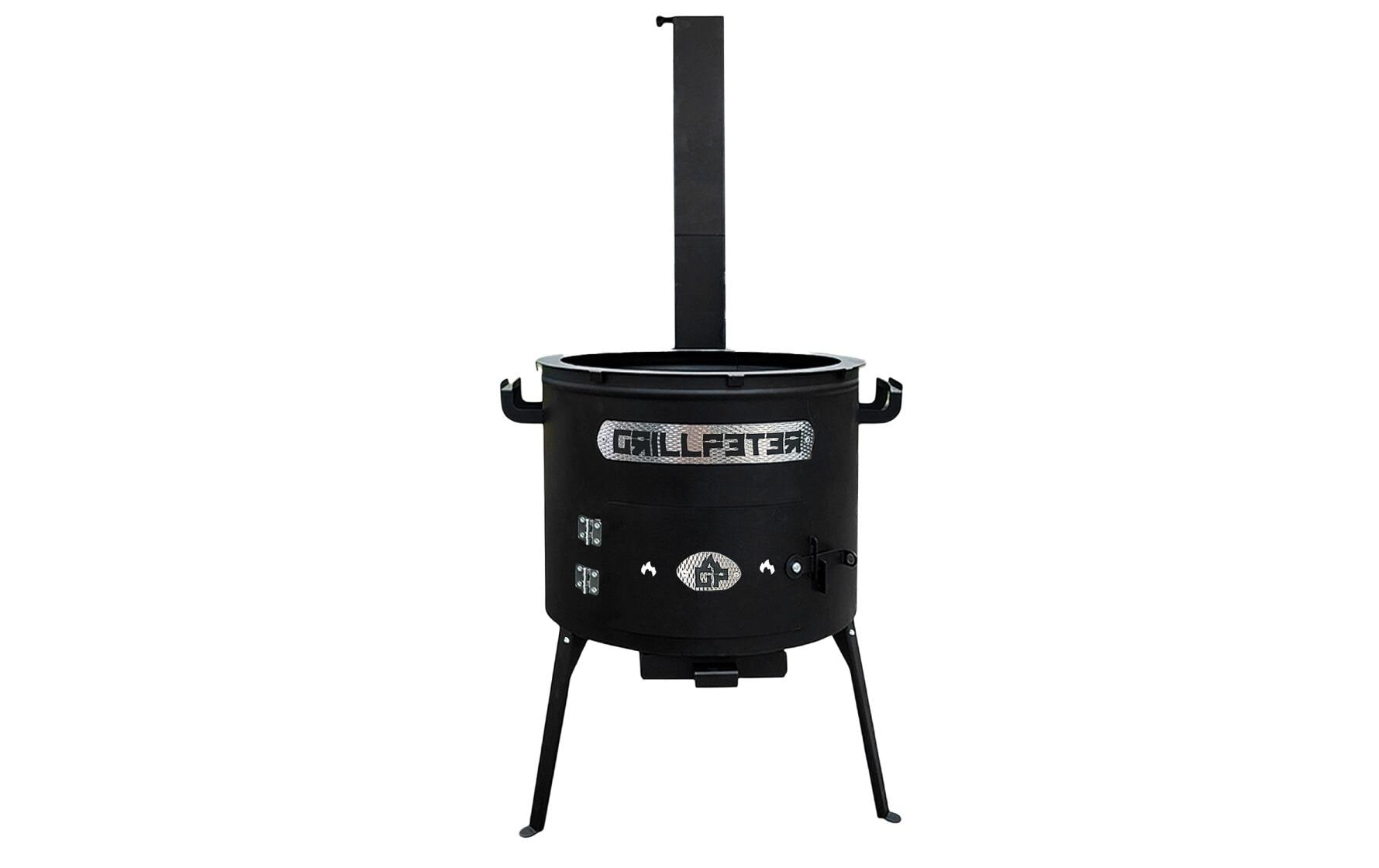 Utschak Feuerofen Stahl mit Ascheauffangbehälter Ø40 cm Grills & Feuerstellen GRILLPETER