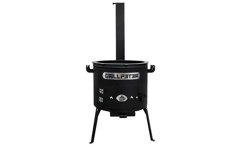 Utschak Feuerofen Stahl mit Ascheauffangbehälter Ø40 cm Grills & Feuerstellen GRILLPETER