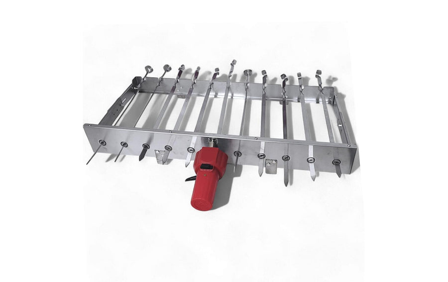 Schaschlik Spiessdreher Motor USB für Holzkohlegrill 9 Spieße Grills & Feuerstellen GRILLPETER