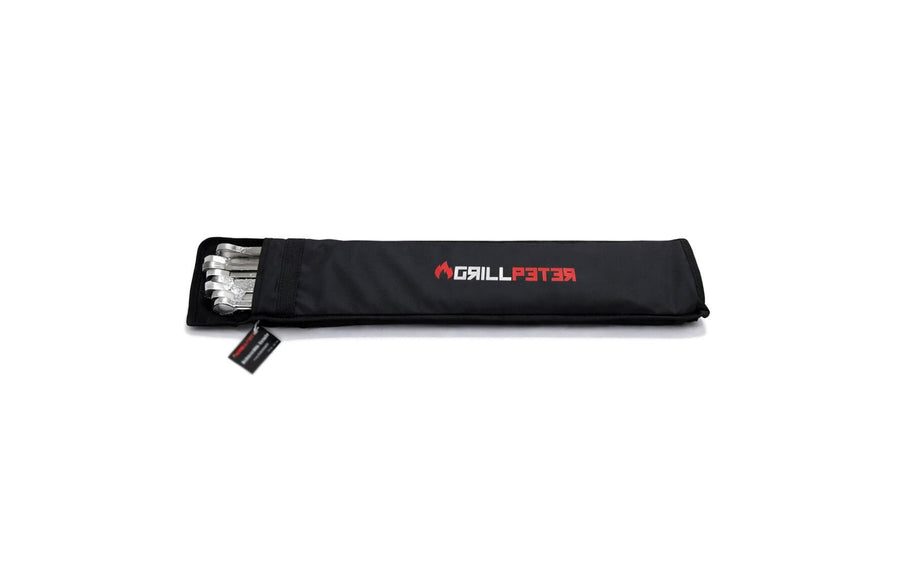 Edelstahl Schaschlik Spiesse 50 cm – langlebig, silber, 20er Set Grills & Feuerstellen GRILLPETER