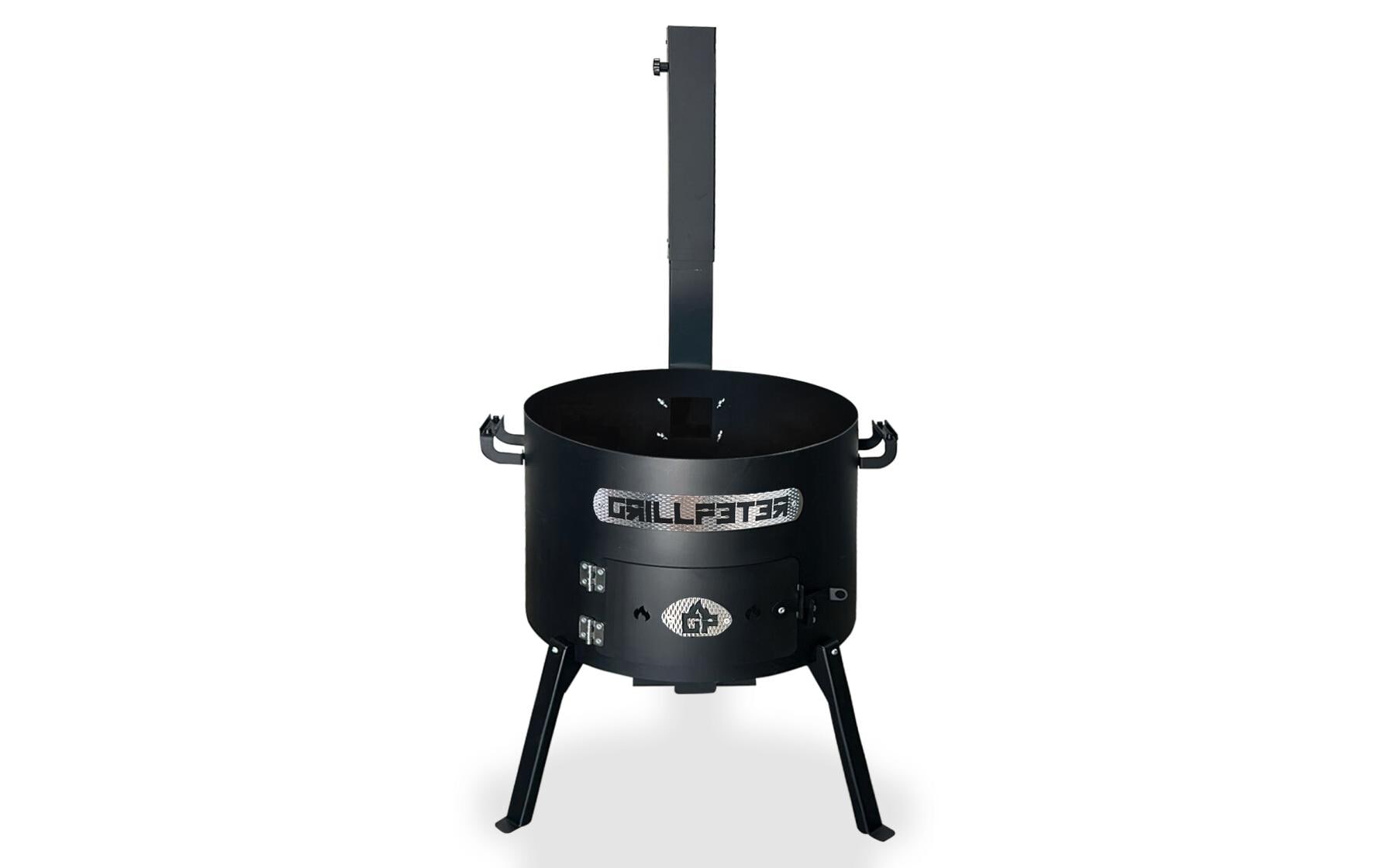 GRILLPETER Holzkohlegrill Feuerkorb Stahl Schwarz Ø50 cm Grills & Feuerstellen GRILLPETER