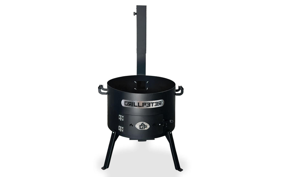GRILLPETER Holzkohlegrill Feuerkorb Stahl Schwarz Ø50 cm Grills & Feuerstellen GRILLPETER