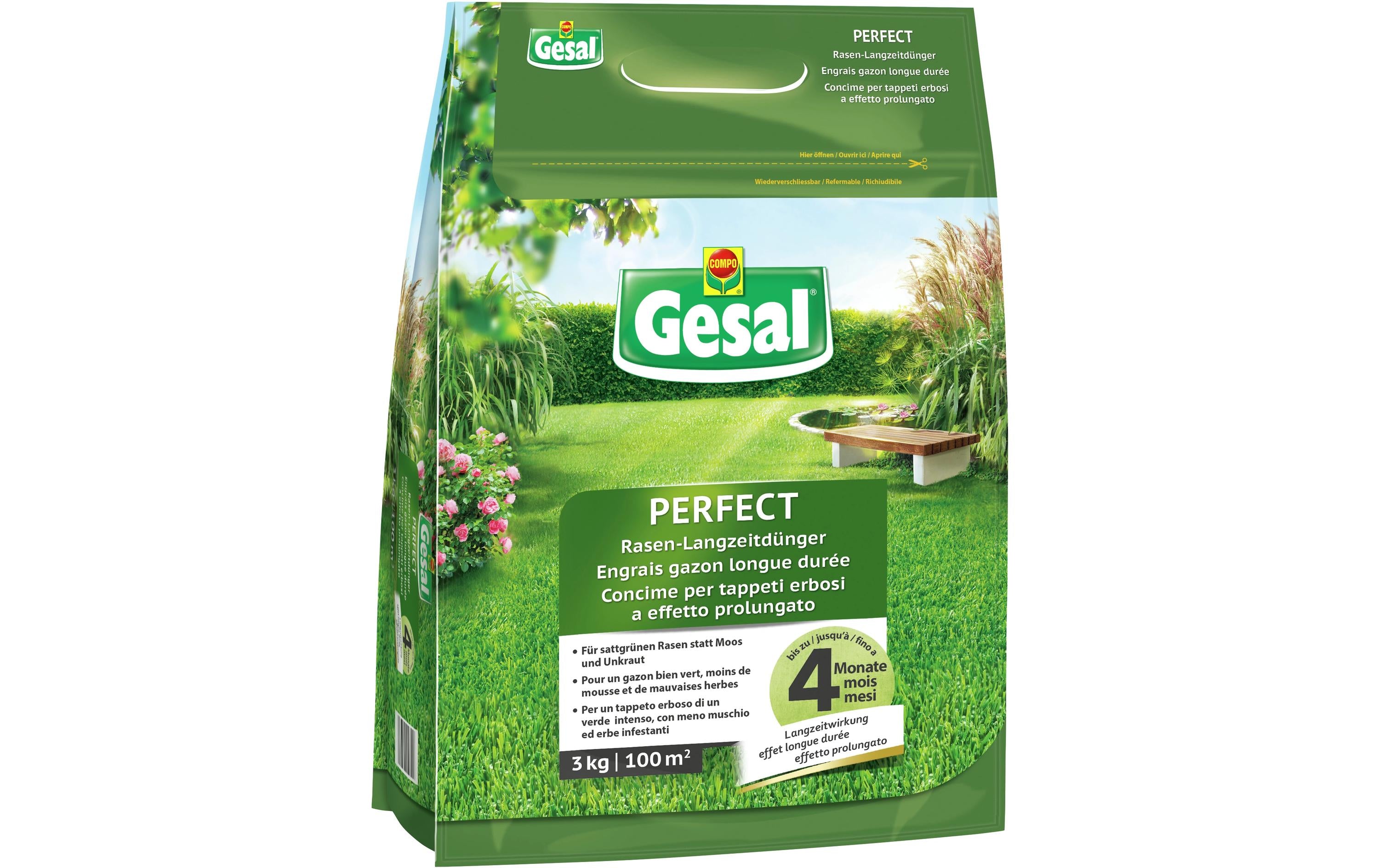 Rasen-Langzeitdünger PERFECT 3 kg