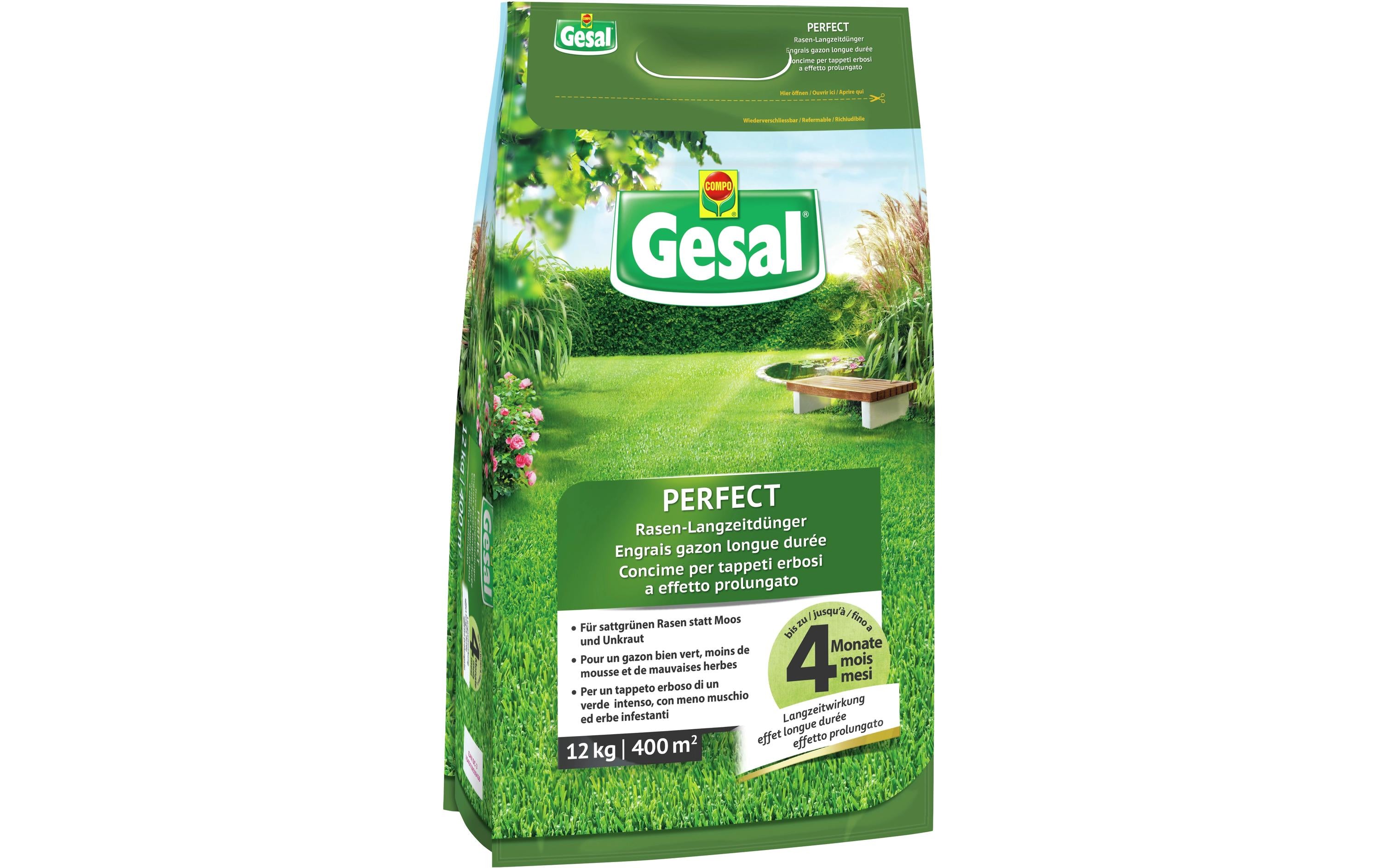 Rasen-Langzeitdünger PERFECT 12 kg